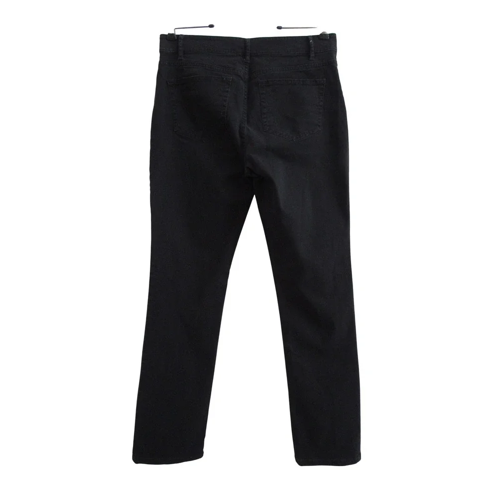 J. Jill Authentic Fit Slim Leg Jeans Chino Womens 4 Black Stretch Cotton Pants